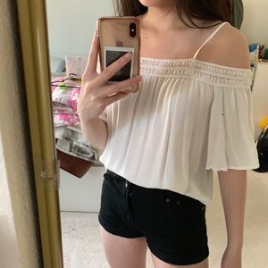 Off the shoulder flowy top